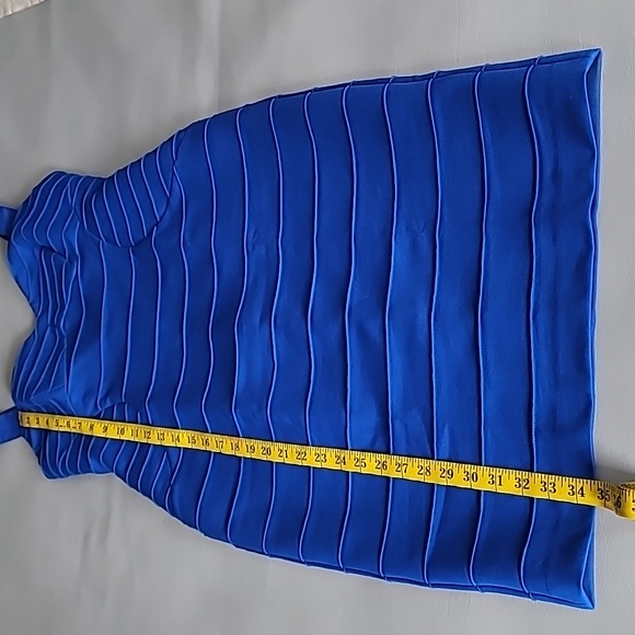 Ted Baker Charlii Mid Blue Stretch Bodycon Jersey Sheath Dress TB 4 US 10 $295 - Picture 6 of 13